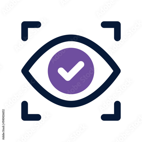 vision icon. vector dual tone icon for your website, mobile, presentation, and logo design.