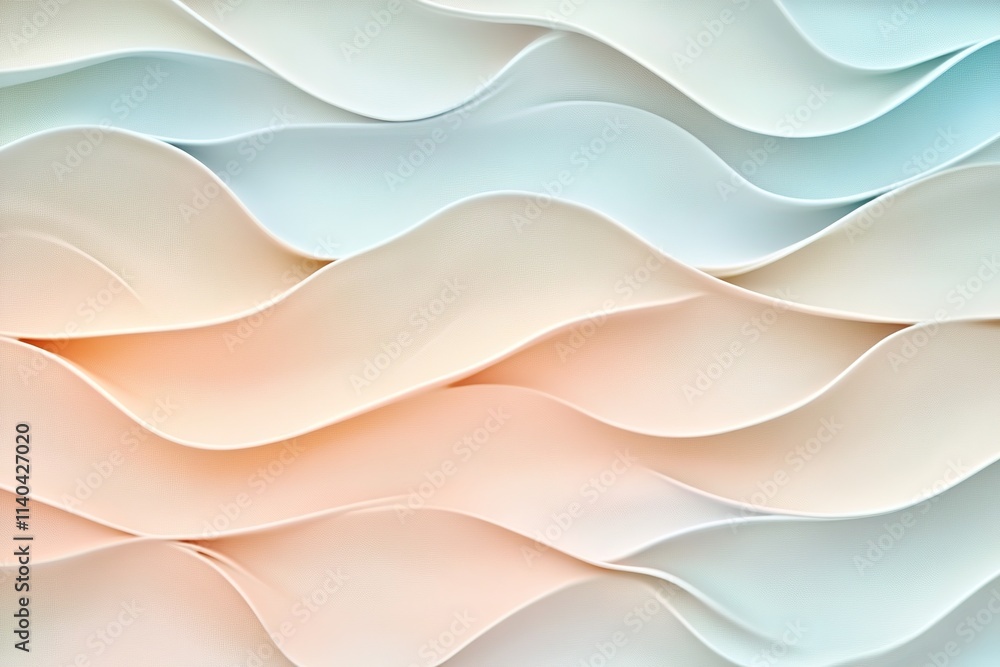 Soft pastel waves pattern, smooth abstract design Soft pastel waves pattern, smooth abstract design