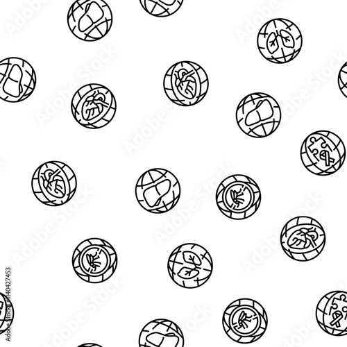 international day holidays vector seamless pattern thin line illustration