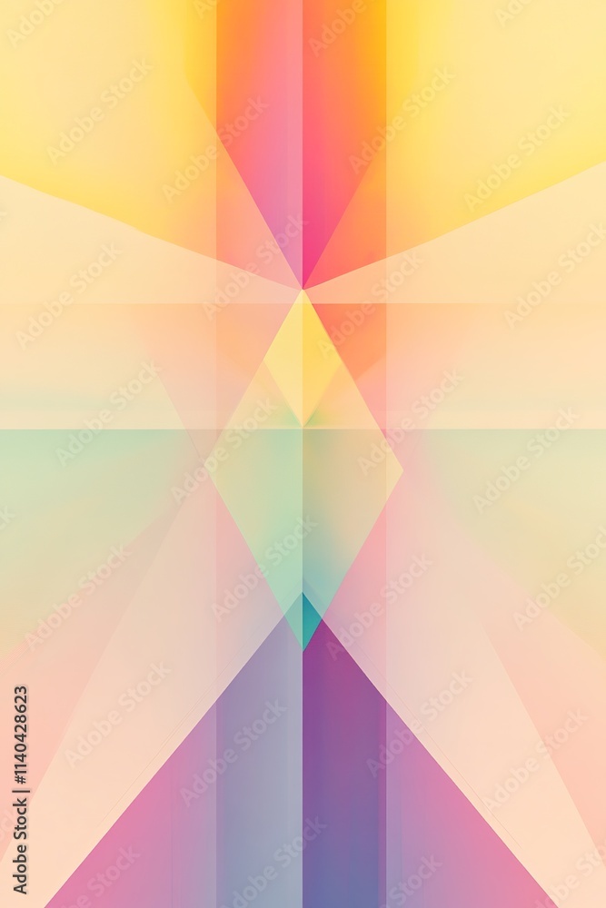 Colorful geometric gradient background with symmetrical shapes Colorful geometric gradient background with symmetrical shapes