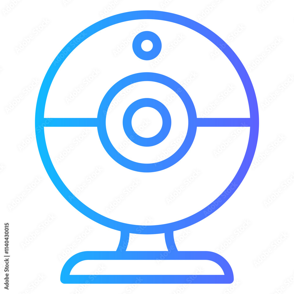 Blue gradient technology icon image of various forms of electronic technology products Blue gradient technology icon image of various forms of electronic technology products