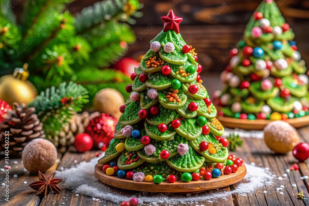 Half Christmas Tree Food Photography: Festive Dessert Ideas & Recipes Half Christmas Tree Food Photography: Festive Dessert Ideas & Recipes
