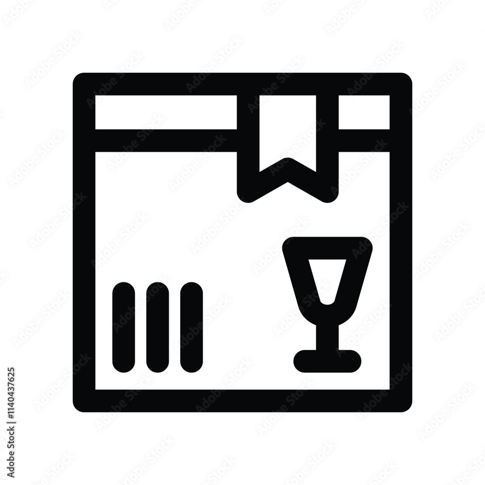 Delivery Box icon. vector line icon for your website, mobile, presentation, and logo design. Delivery Box icon. vector line icon for your website, mobile, presentation, and logo design.
