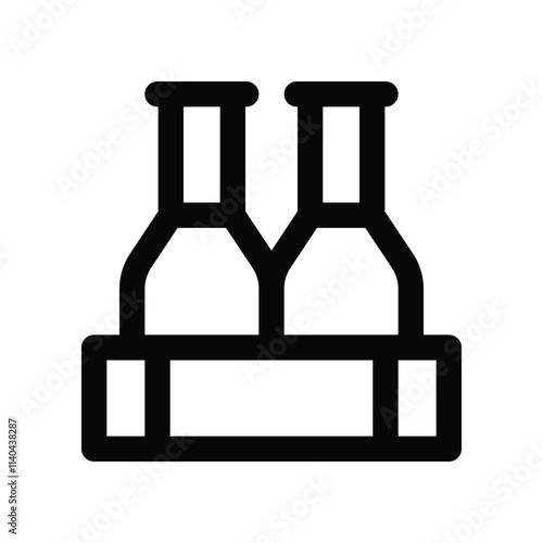 Beer Bottle icon. vector line icon for your website, mobile, presentation, and logo design.