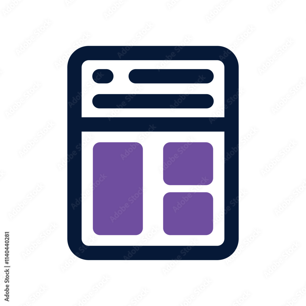 Calculator icon. vector dual tone icon for your website, mobile, presentation, and logo design. Calculator icon. vector dual tone icon for your website, mobile, presentation, and logo design.