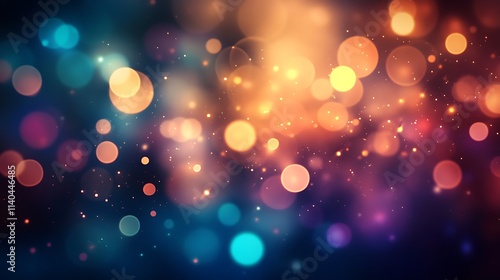 An abstract background featuring defocused light spots in soft, gentle hues. The lights blur into subtle gradients, creating a serene, dreamlike effect.