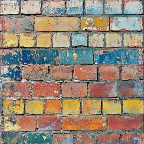 Rustic brick wall background