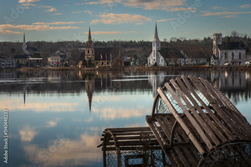 Mahone Bay shoreline, winter