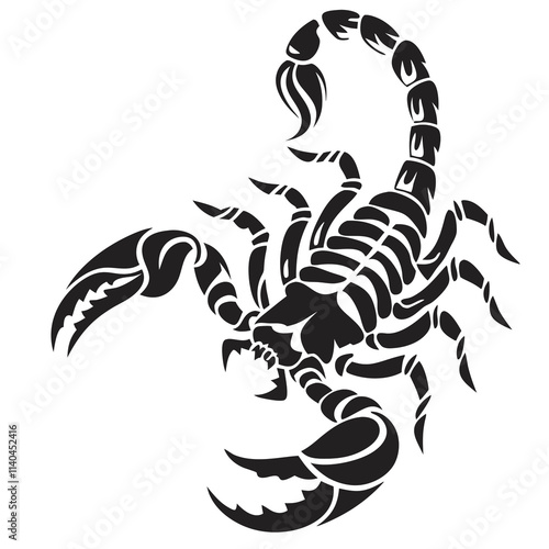 scorpion tattoo vector photo