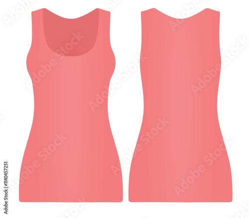 Pink women top. vector illustration