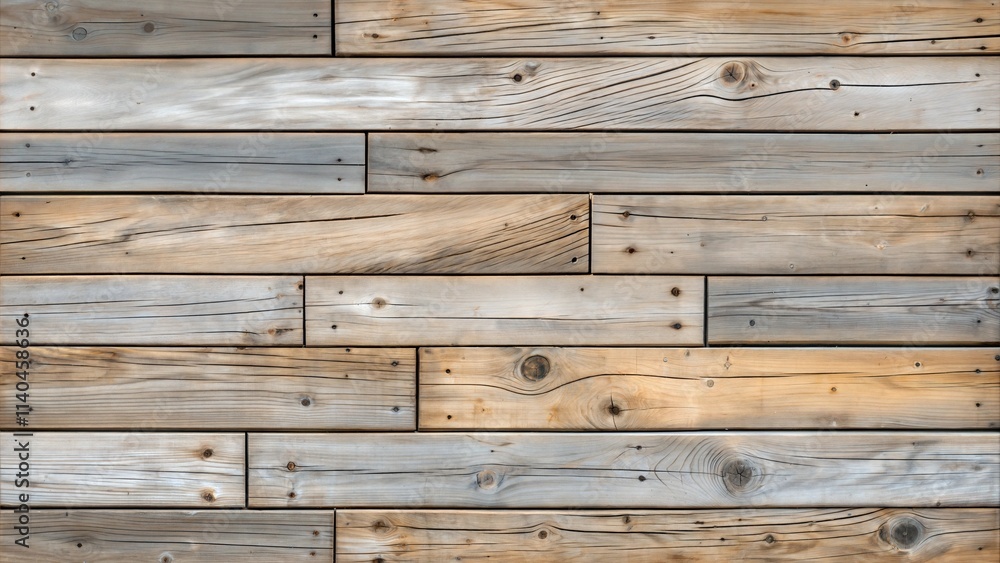 Fototapeta premium Weathered driftwood boards with rough and aged surface for rustic backgrounds and design concepts