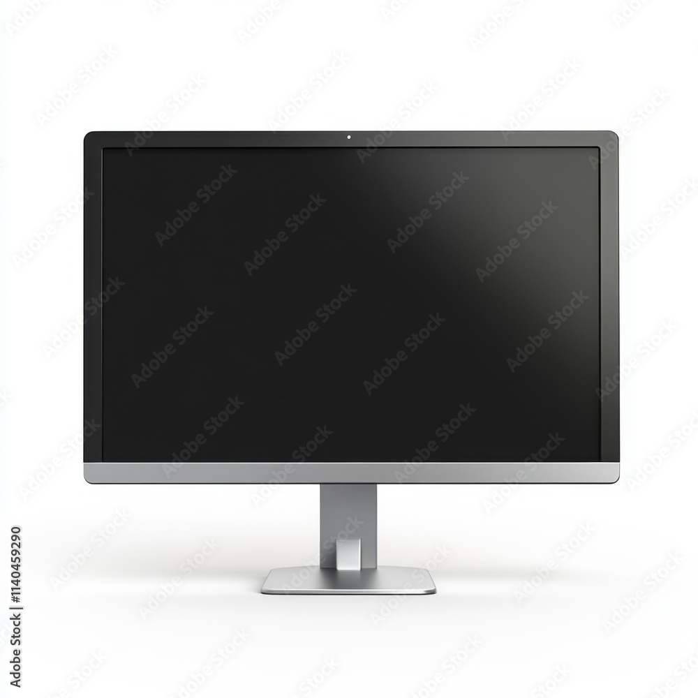 Modern desktop monitor with sleek design and large screen, perfect for home office or gaming setup Modern desktop monitor with sleek design and large screen, perfect for home office or gaming setup