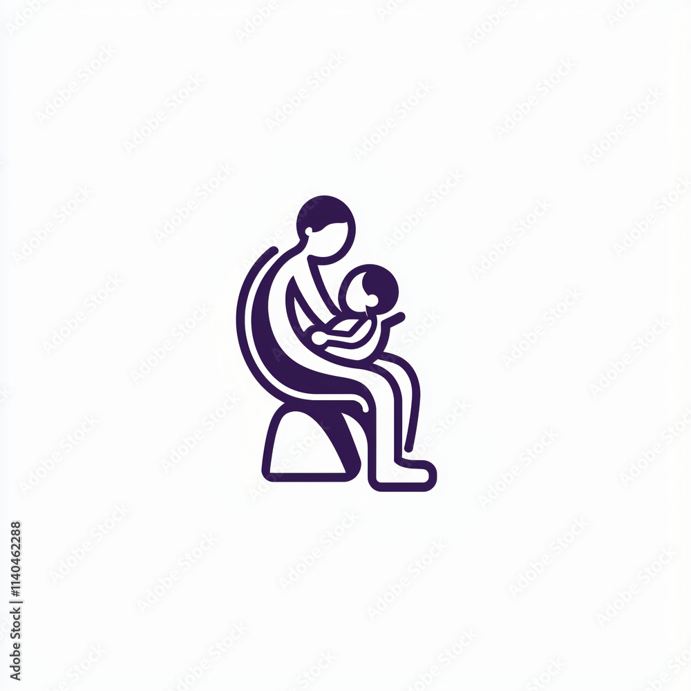 babysitter illustration icon for logo babysitter illustration icon for logo