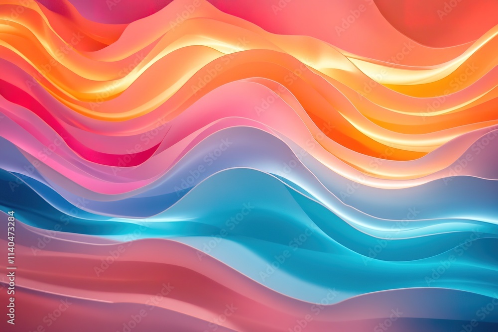 Colorful wavy abstract background with vibrant gradients Colorful wavy abstract background with vibrant gradients