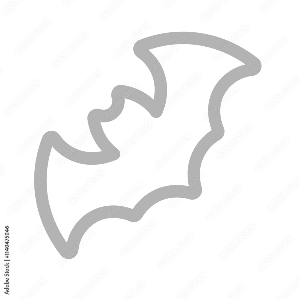 bat icon with duoline style, perfect for user interface projects bat icon with duoline style, perfect for user interface projects