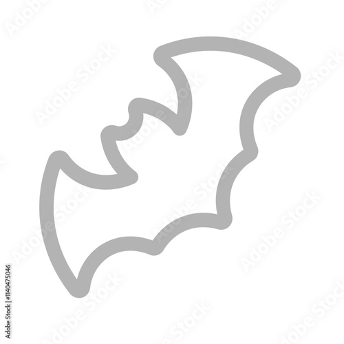 bat icon with duoline style, perfect for user interface projects