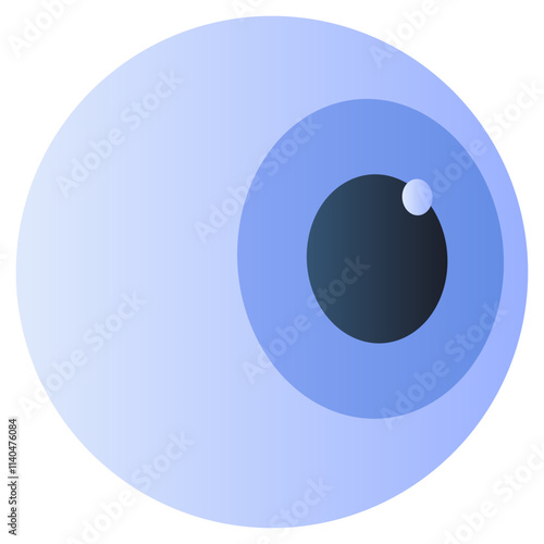 A creative design icon of eye