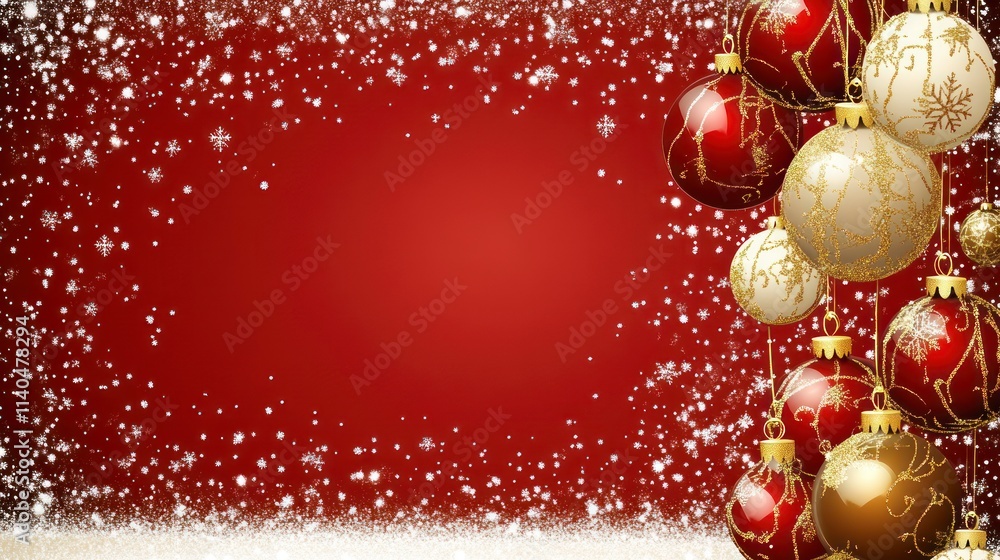 Festive Red and Gold Christmas Ornaments with Sparkling Border and Frame for Holiday Celebrations and Decorations in a Charming and Elegant Style Festive Red and Gold Christmas Ornaments with Sparkling Border and Frame for Holiday Celebrations and Decorations in a Charming and Elegant Style