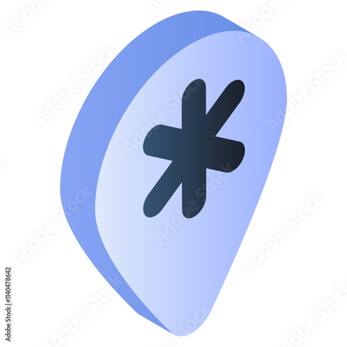Free Download Medical location icon in unique design - GFXLoad