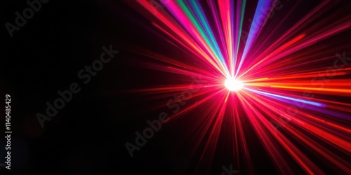 Abstract Radiating Light Beams A Vibrant Burst of Color and Energy