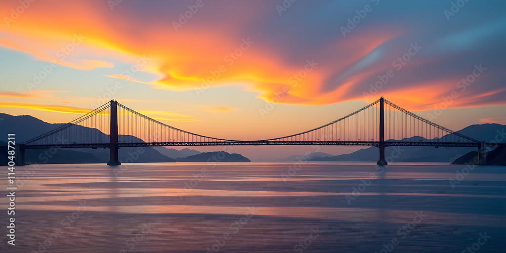 Infinity Bridge - A bridge symbolizing the flow of time between years. backdrop background digital art crisp oilpinting minimalist sharp details funny background copyspace Infinity Bridge - A bridge symbolizing the flow of time between years. backdrop background digital art crisp oilpinting minimalist sharp details funny background copyspace
