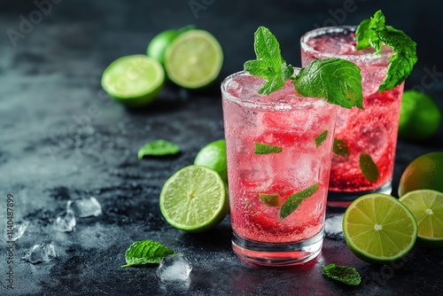 Crafting delicious dirty dump cocktails with fresh ingredients at a lively bar setting
