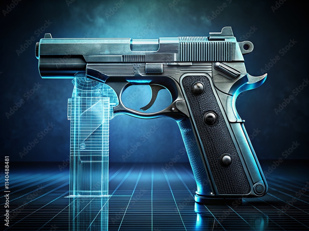 Low Light Gun Blueprints Photography: Dark Steel, Detailed Schematics, Shadows, Metal, Engineering Drawings Low Light Gun Blueprints Photography: Dark Steel, Detailed Schematics, Shadows, Metal, Engineering Drawings