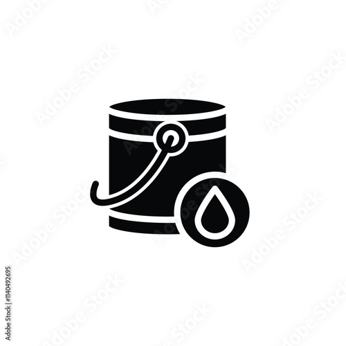 Paint Bucket solid icon vector design good for web or mobile app