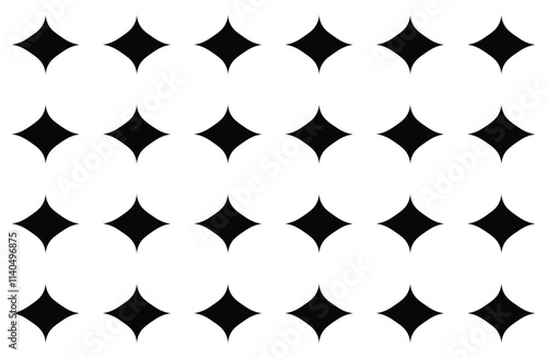 Geometric Rhombus Shape Seamless Pattern, Diamond Shapes Wallpaper, Vector Illustration