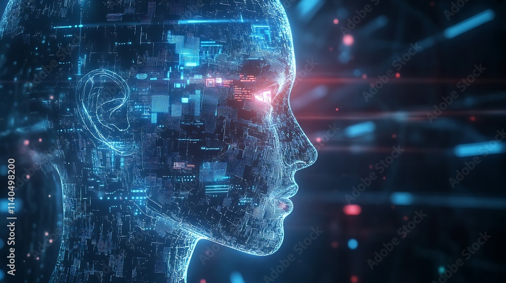 Smartphone with futuristic AI technology interface Smartphone with futuristic AI technology interface