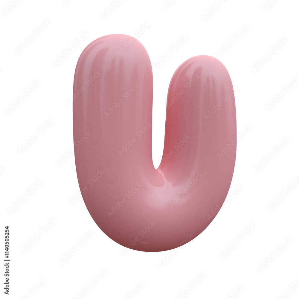 Pink bubble font. Inflated alphabet 3D ballon letters and numbers. Vector set. Vector illustration Pink bubble font. Inflated alphabet 3D ballon letters and numbers. Vector set. Vector illustration