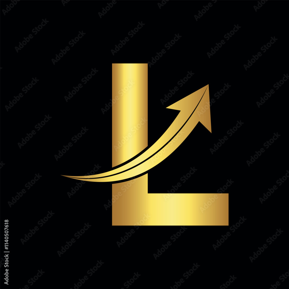 Arrow Logo combine with letter L vector template Arrow Logo combine with letter L vector template