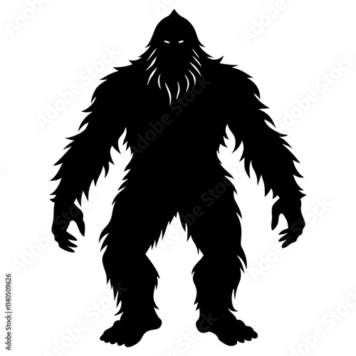 Bigfoot Silhouette vector illustration photo