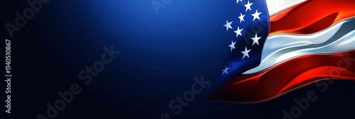 Dark blue mist hovering over a calm surface creates a mysterious atmosphere i...