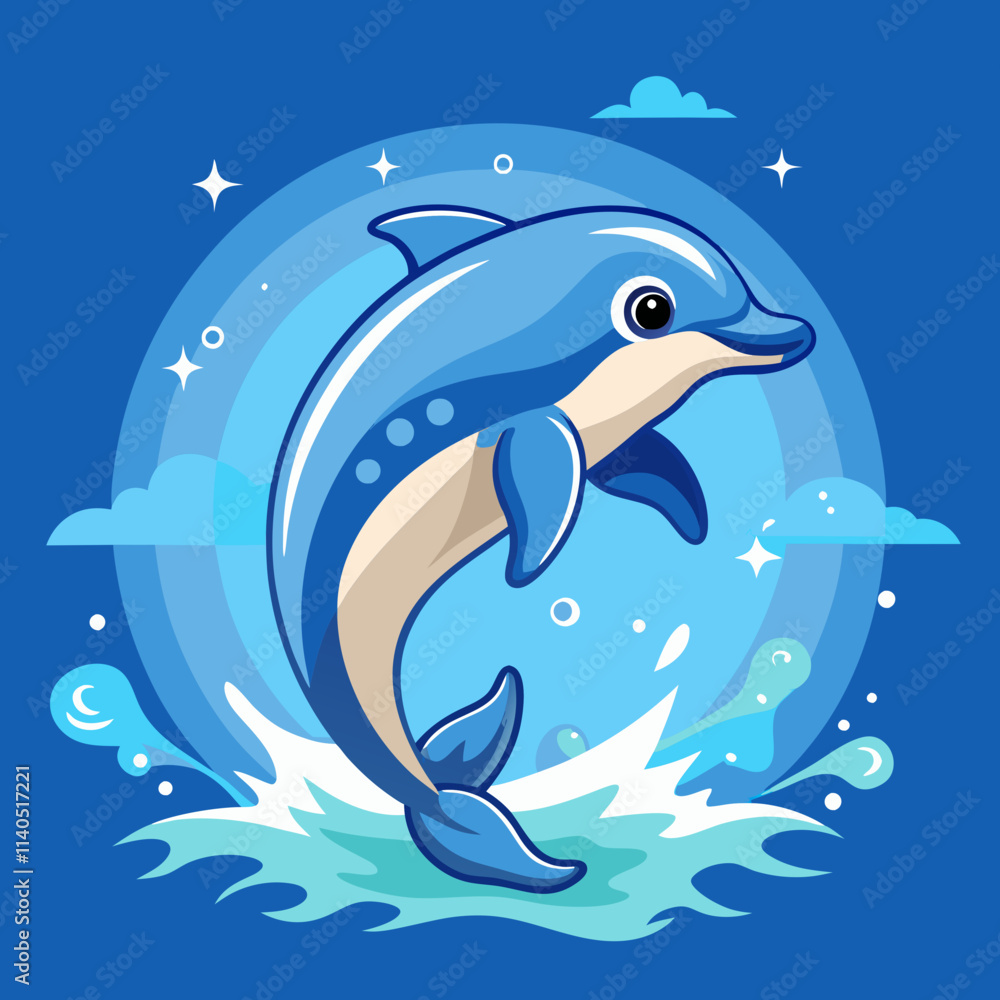 Obraz premium dolphin jumping out of water