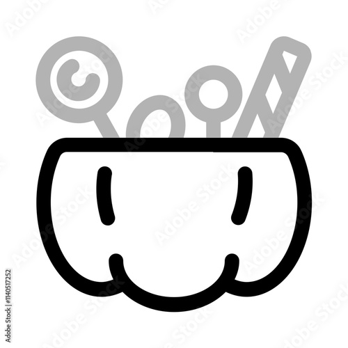 candy collection icon with duoline style, perfect for user interface projects