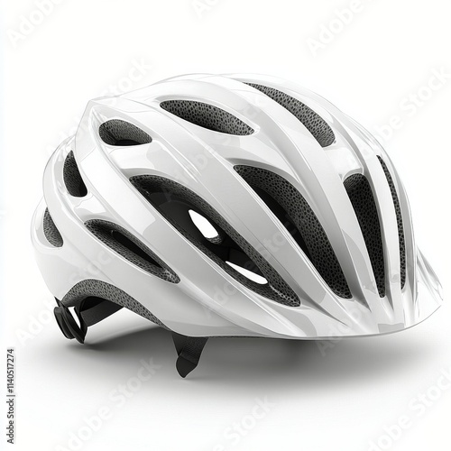 Stylish black and blue bicycle helmet designed for safety and comfort during ...