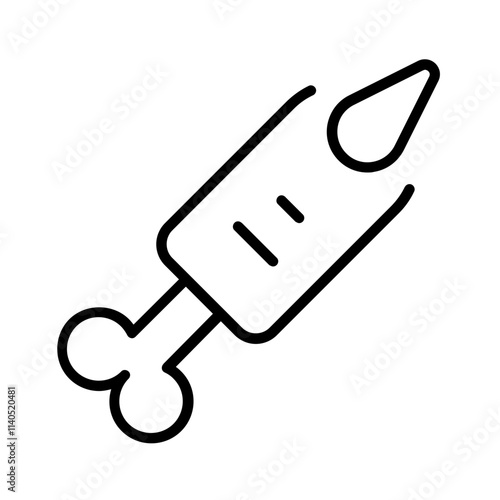 finger bone icon with thin style, perfect for user interface projects