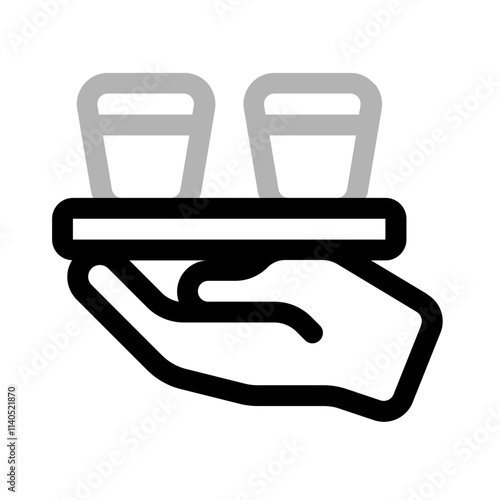 blood syrup icon with duoline style, perfect for user interface projects