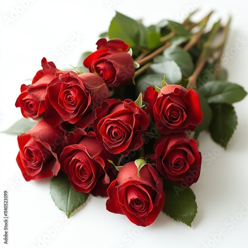 Beautiful bouquet of red roses arranged elegantly for a special occasion
