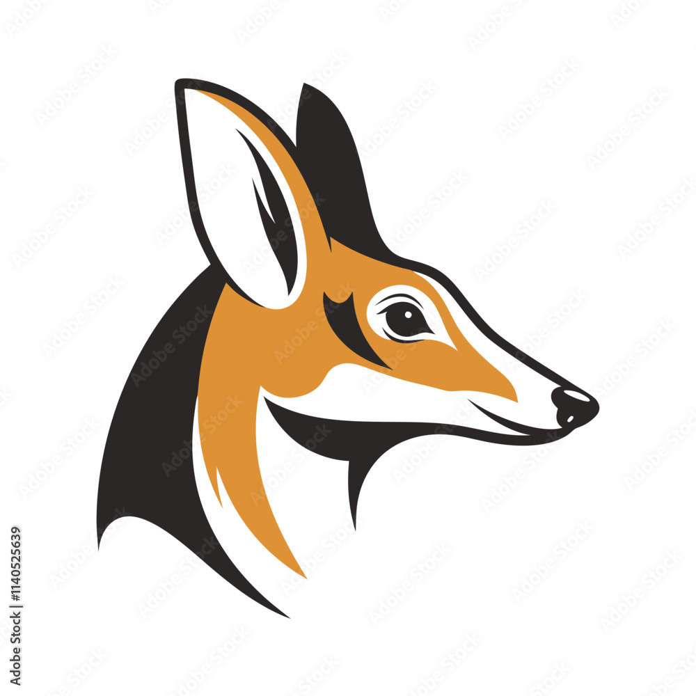 Obraz premium red fox cartoon