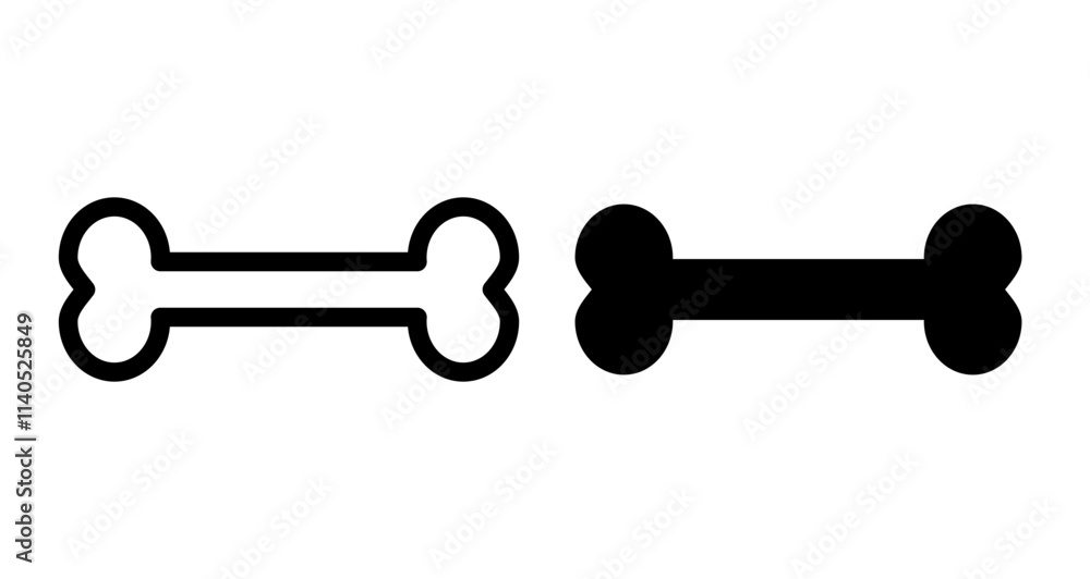 Bones Icons pack in outlined and flat versions Bones Icons pack in outlined and flat versions