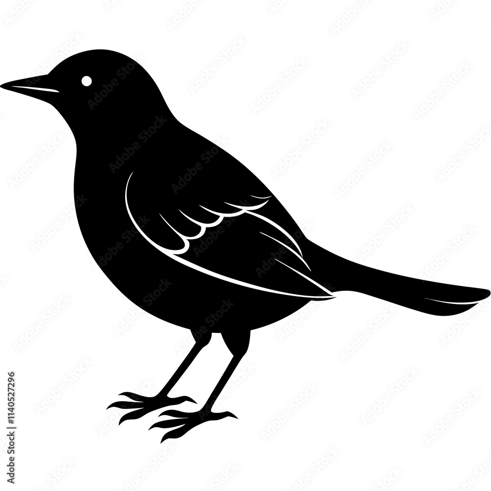 Fototapeta premium Bird Silhouette vector illustration