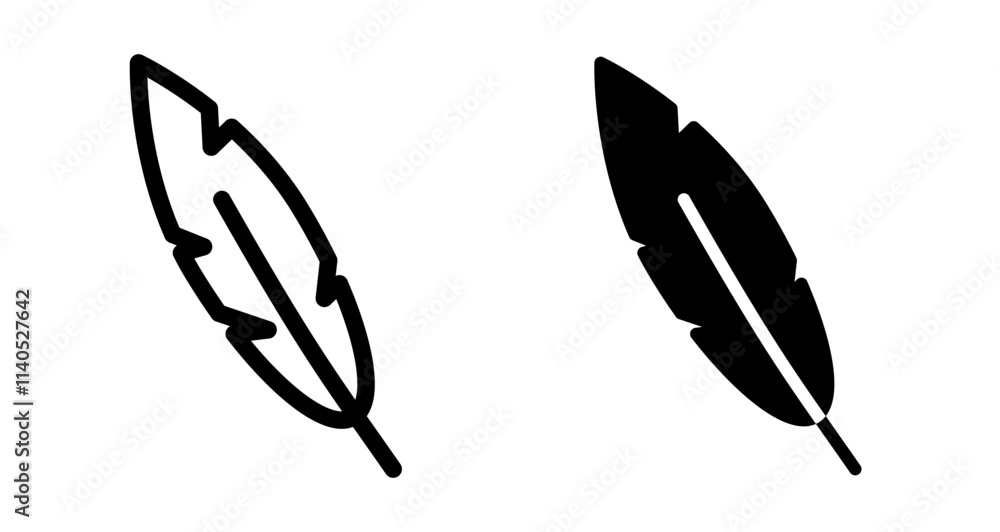 Feather Icons pack in outlined and flat versions Feather Icons pack in outlined and flat versions