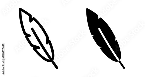 Feather Icons pack in outlined and flat versions