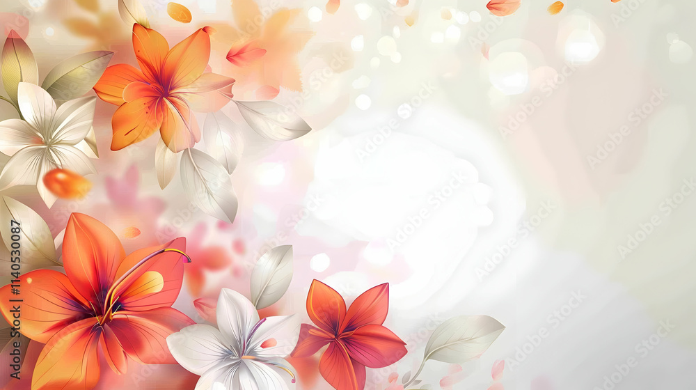 Futuristic Network Illustration with White Borders