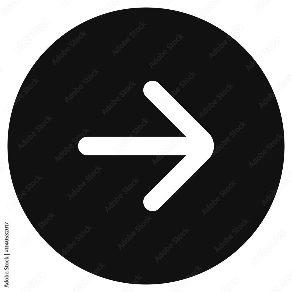 Vector single arrow chevron right icon. Black, white background. Perfect for app and web interfaces, infographics, presentations, marketing, etc. Vector single arrow chevron right icon. Black, white background. Perfect for app and web interfaces, infographics, presentations, marketing, etc.