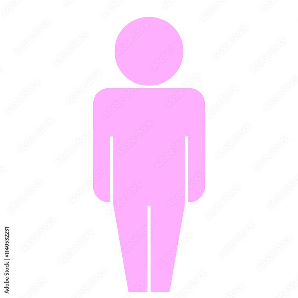 light purple silhouette full body person icon light purple silhouette full body person icon