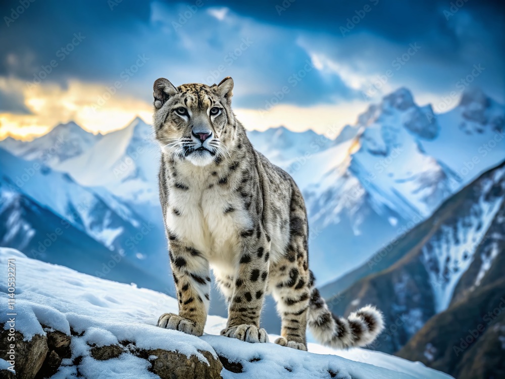 Majestic Snow Leopard Male: Winter Wildlife Photography, Snow Leopard Portrait, Big Cat in Snow, Male Snow Leopard Close Up, Wild Cat Photography Majestic Snow Leopard Male: Winter Wildlife Photography, Snow Leopard Portrait, Big Cat in Snow, Male Snow Leopard Close Up, Wild Cat Photography