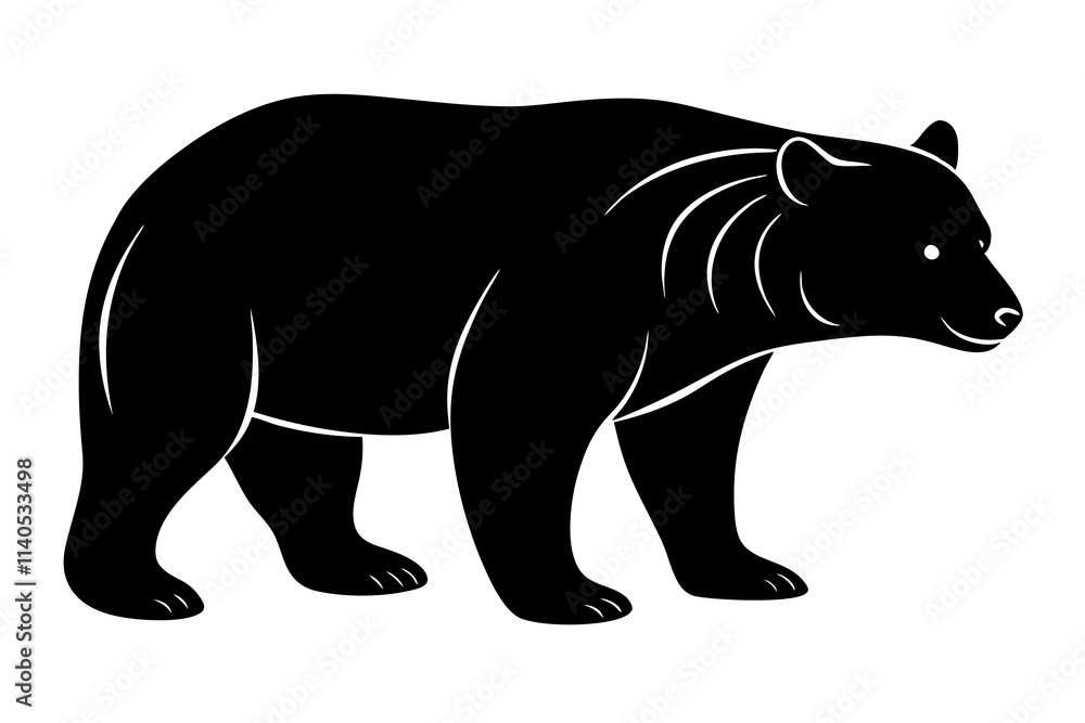 Black Bear Silhouette vector illustration Black Bear Silhouette vector illustration